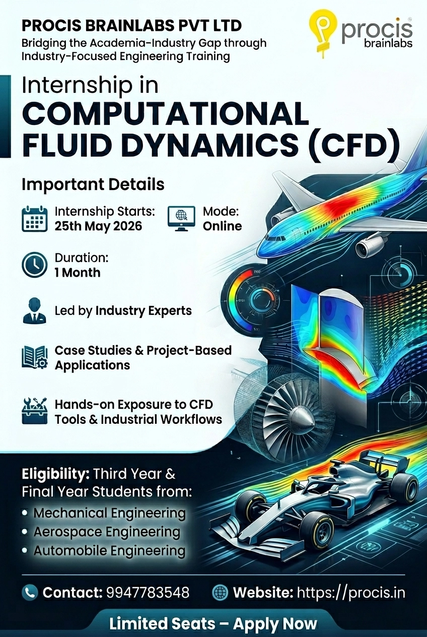 One month Internship in "Computational Fluid Dynamics"